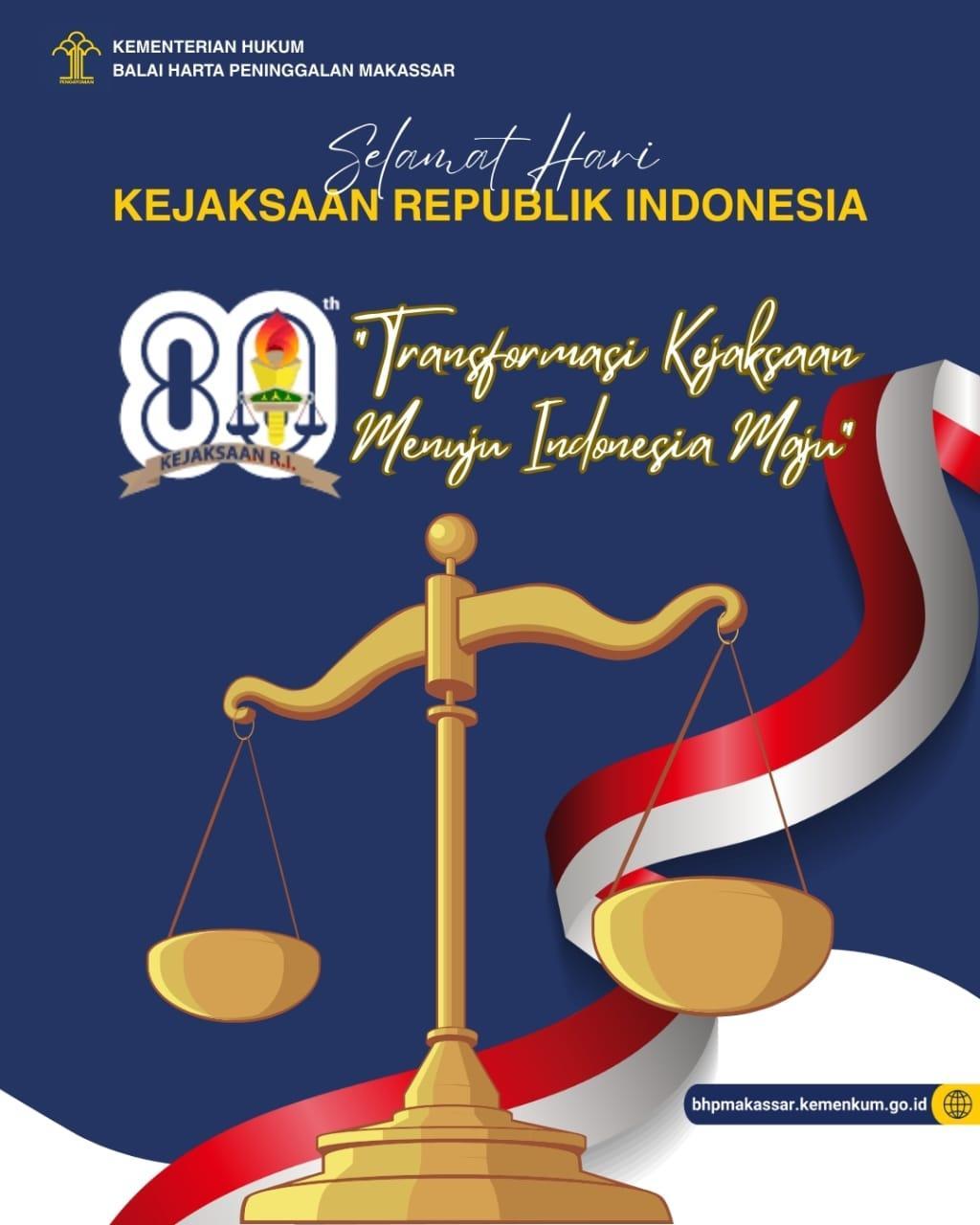 Selamat Memperingati Hari Kejaksaan RI Ke-80